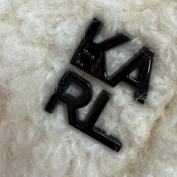 KARL LAGERFELD PARIS Women's XL Double-Breasted Overcoat Wool Blend - Picture 4 of 16